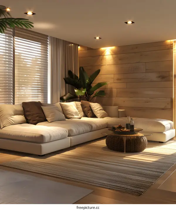 Modern minimalist living room