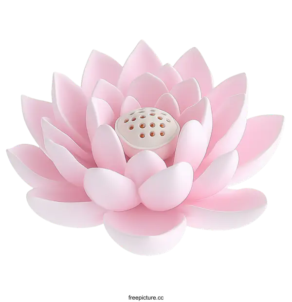 [Transparent Background PNG]Pink Lotus Flower Decorative Ornament