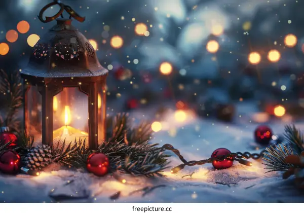 Christmas red lantern