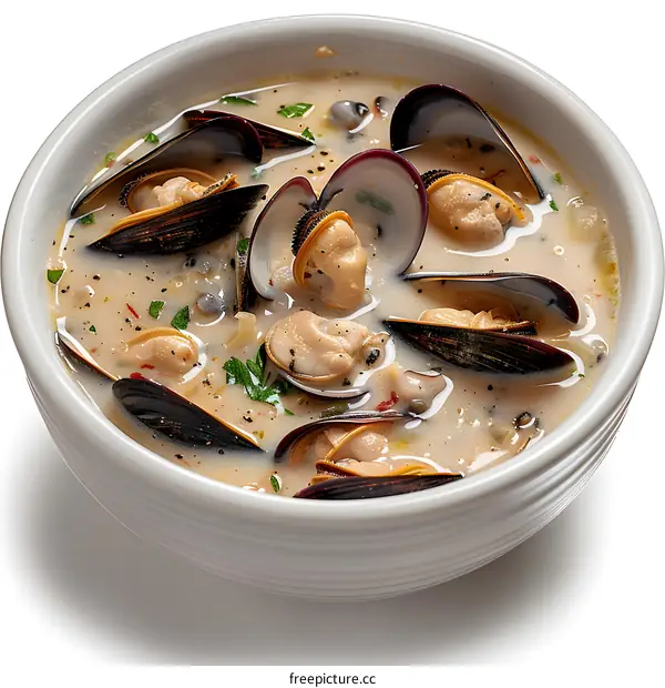 Bowl of Mussel Soup