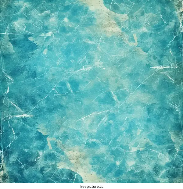 Distressed Blue Grunge Wall Texture
