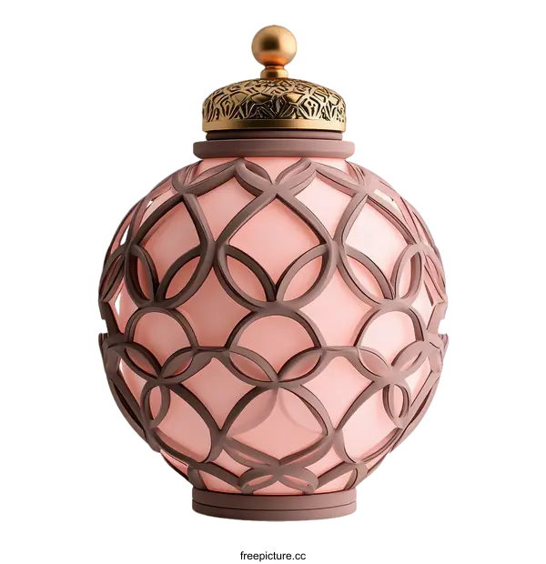 [Transparent Background PNG]Ornate Decorative Perfume Bottle Design