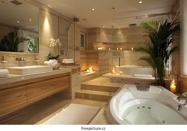 Luxury Modern Spa Bathroom Interior Design