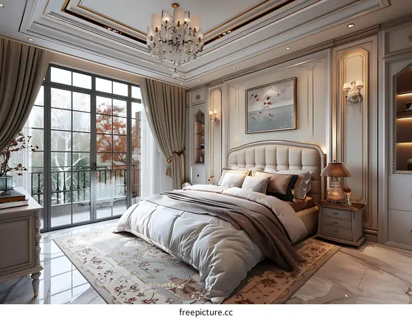 European-style bedroom