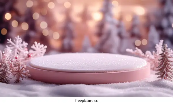 Winter Wonderland Christmas Display Background