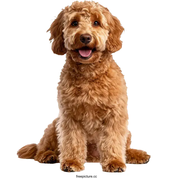 [Transparent Background PNG]Adorable Golden Dog Portrait