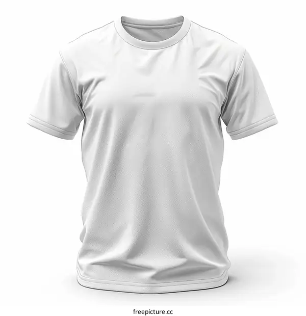 White T-Shirt Mockup on Isolated Background