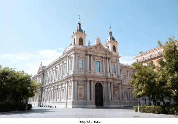 Majestic Spanish Architecture Exterior