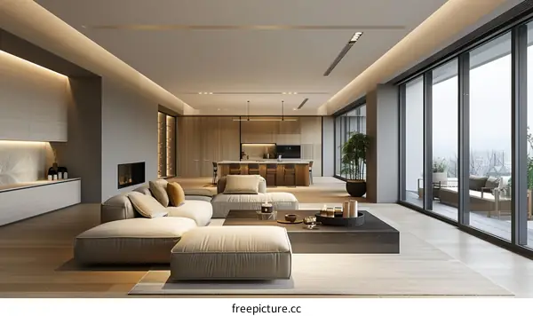 Bright and Airy Modern Living Room Interior Design