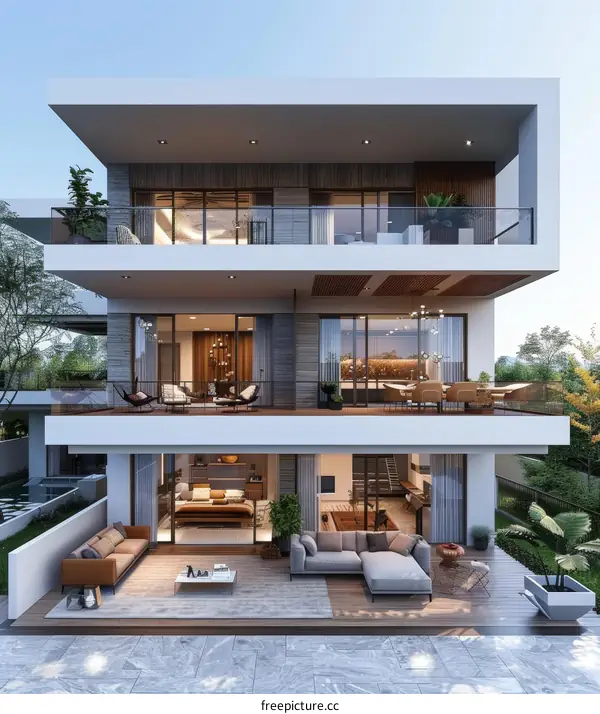 Modern and minimalist home