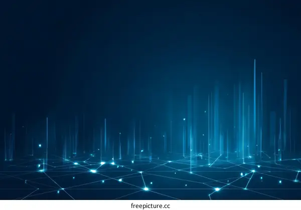 Abstract Digital Network Landscape Design