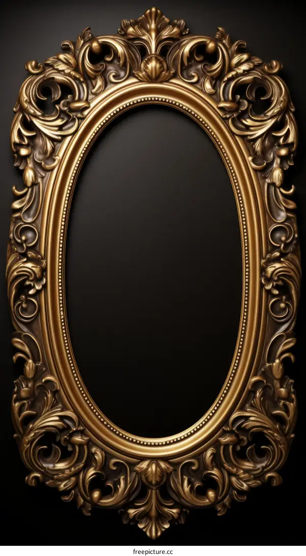 ornate gold gilded picture frame
