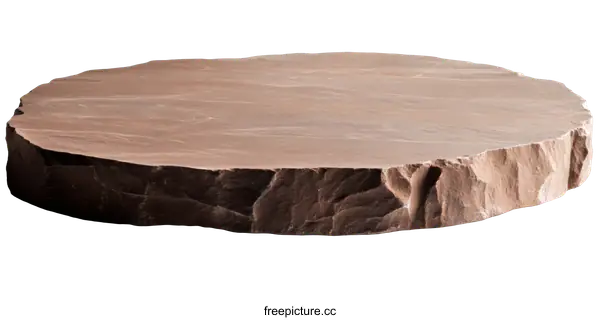 [Transparent Background PNG]Natural Stone Round Serving Tray