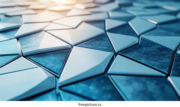 Abstract Geometric Pattern of Triangles