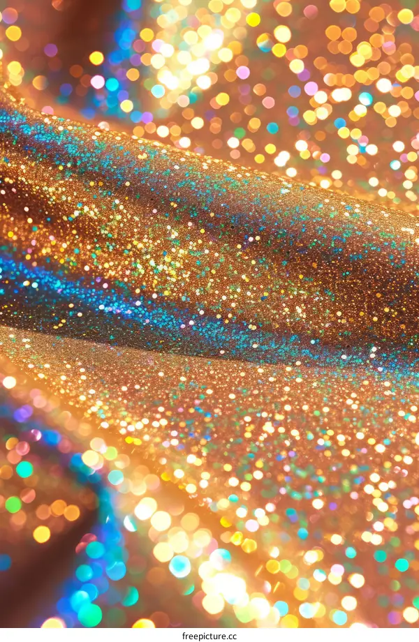 Abstract Golden Glitter Background