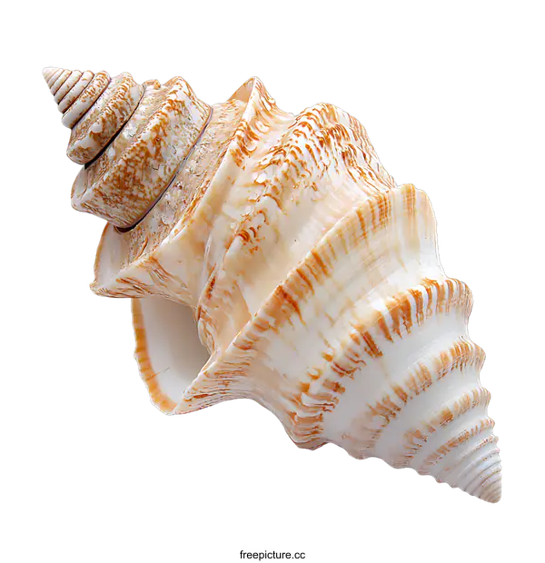 [Transparent Background PNG]Beautiful Seashell Close-up