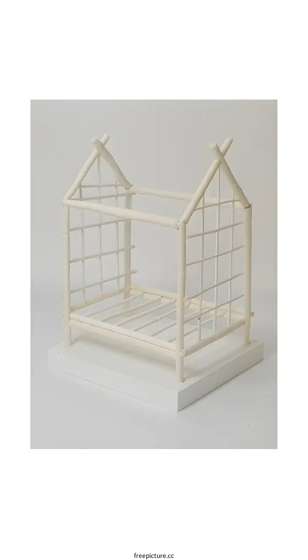 White Wooden Model of a House