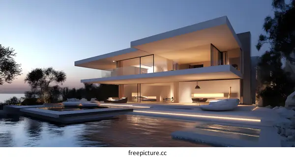 Modern Minimalist House with Swimming Pool
