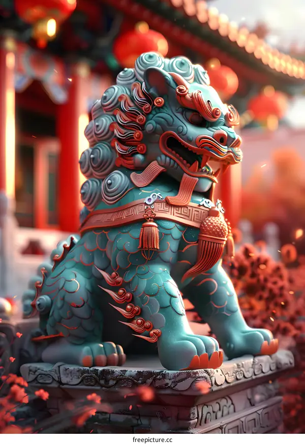 Chinese guardian lion