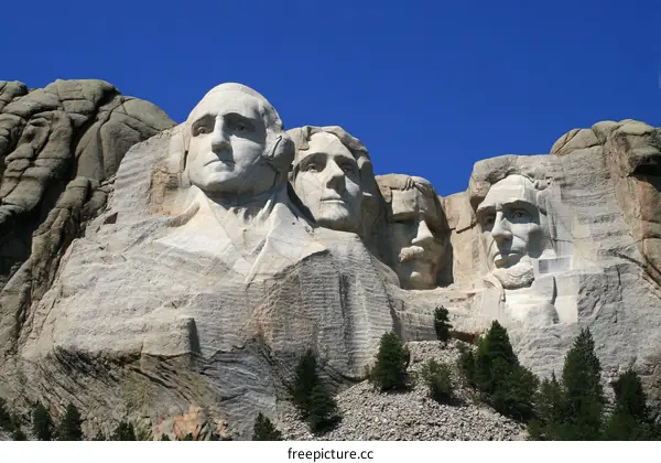 Monumental Presidents Carved into Mountain