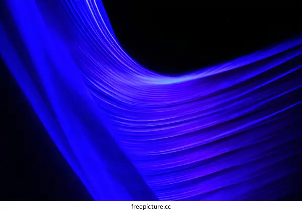 Abstract Blue Light Painting
