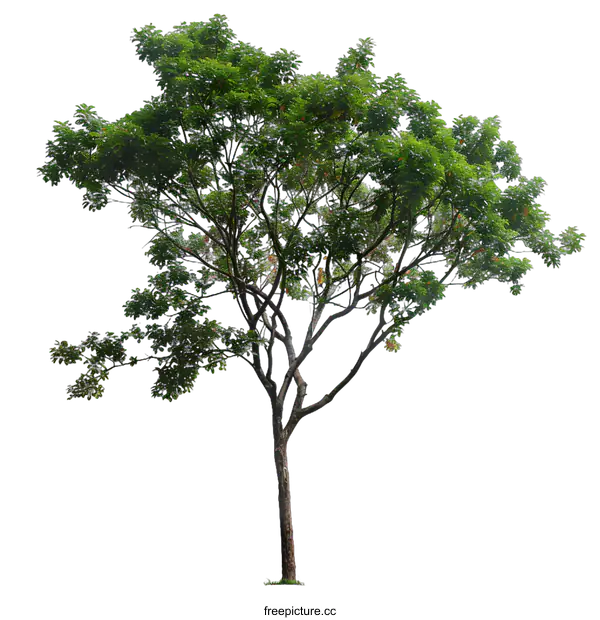 [Transparent Background PNG]Green Tree Isolated On White Background