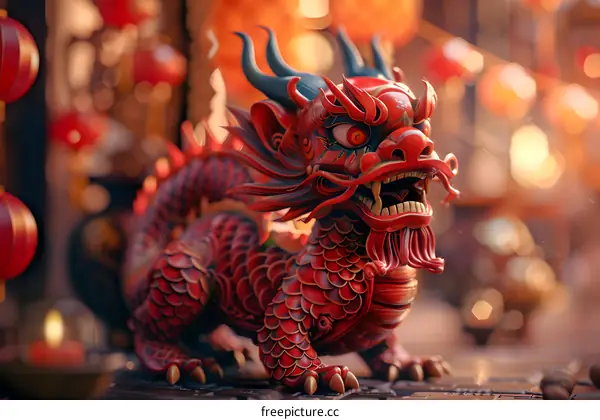 Dragon and lion dance to celebrate Lantern Festival