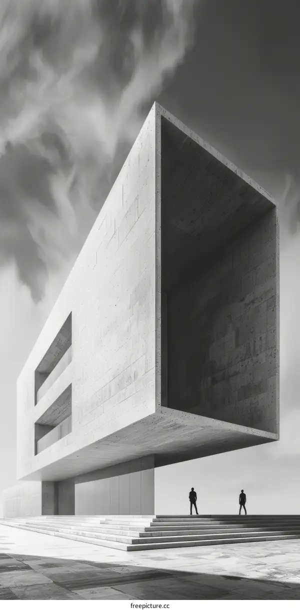 Two businessmen discussing new project in front of office building