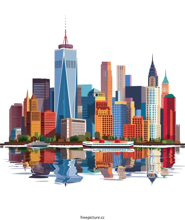 New York City Skyline Illustration