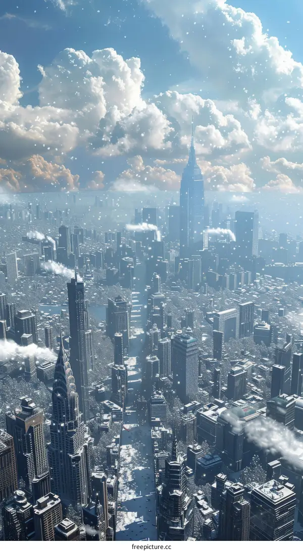 Winter wonderland city