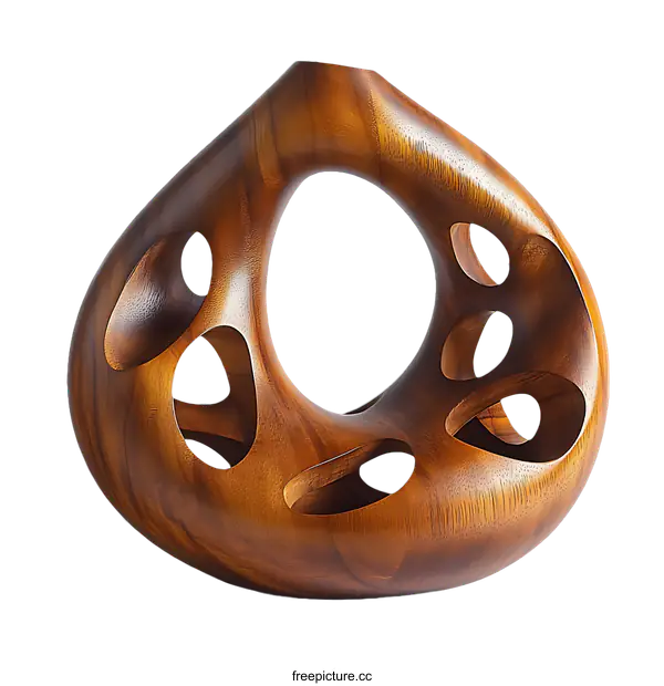[Transparent Background PNG]Abstract Wood Carving Art Sculpture