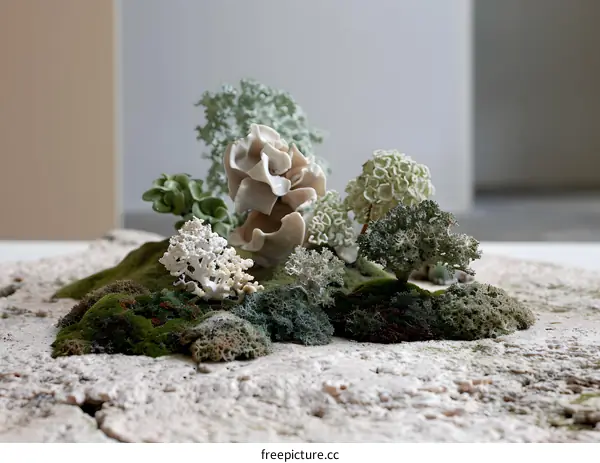 Ceramic Sculpture of a Miniature Forest