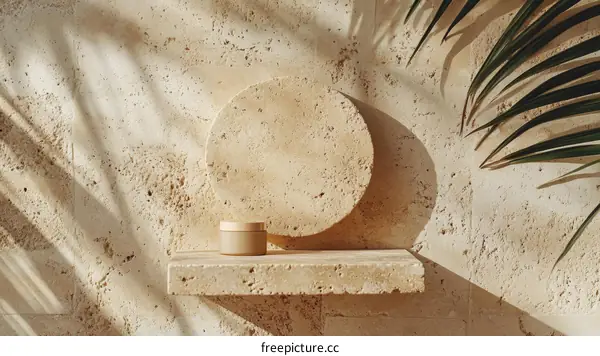 Beige Minimalist Cosmetic Display