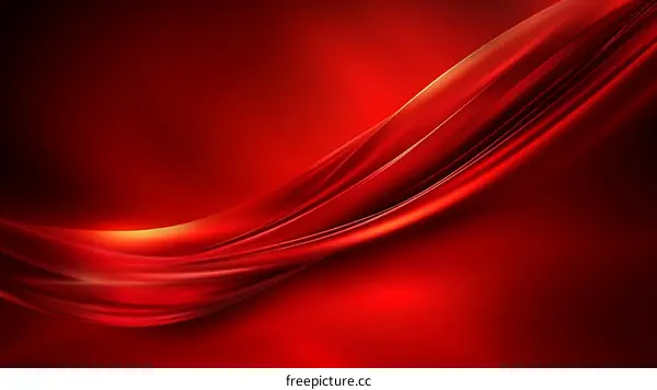 Abstract Red Liquid Flow Design