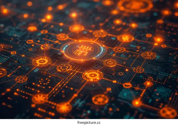 Smart factory management system Industry 4.0 concept