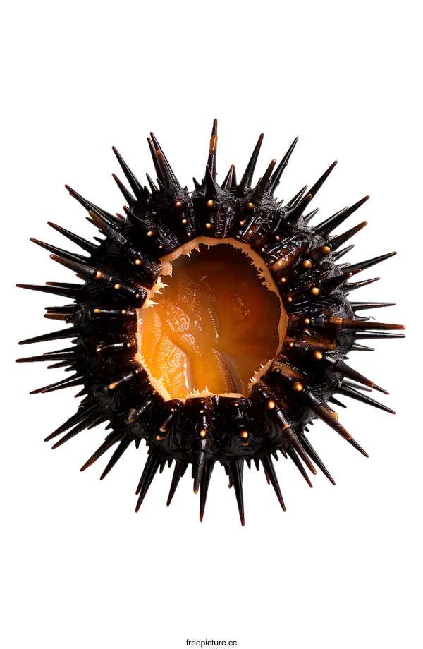 [Transparent Background PNG]Fresh Sea Urchin on White Background