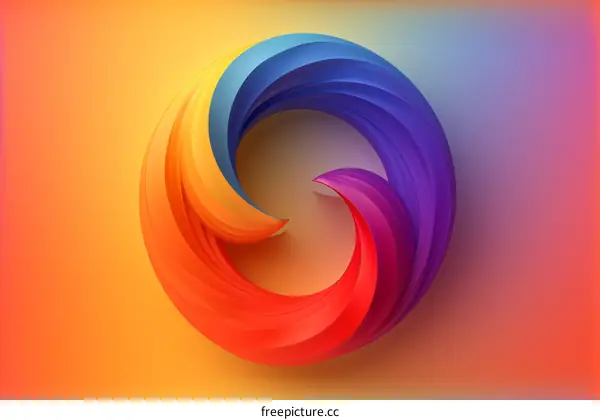 Colorful 3D Circle