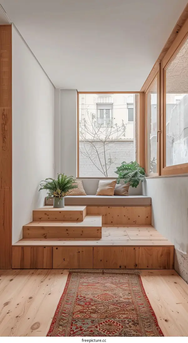 A Cozy Reading Corner with Panoramic Views