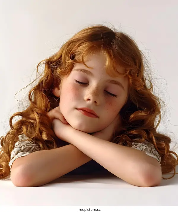 Sleeping Beauty with Red Hair