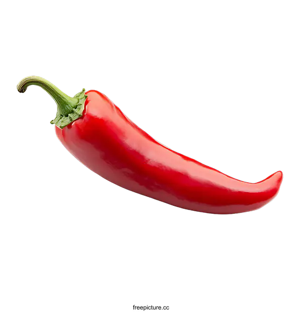[Transparent Background PNG]Close-up Photo of a Red Chili Pepper