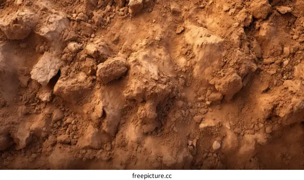 Close up of dry cracked earth