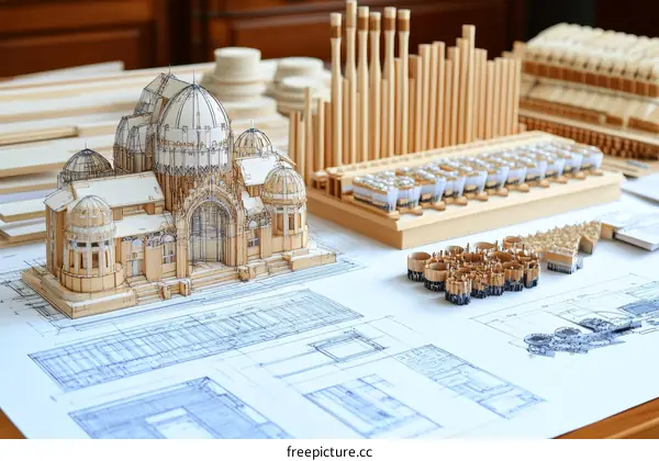 Architectural Model of a Building Design