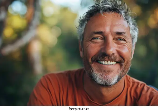 portrait of a happy looking man