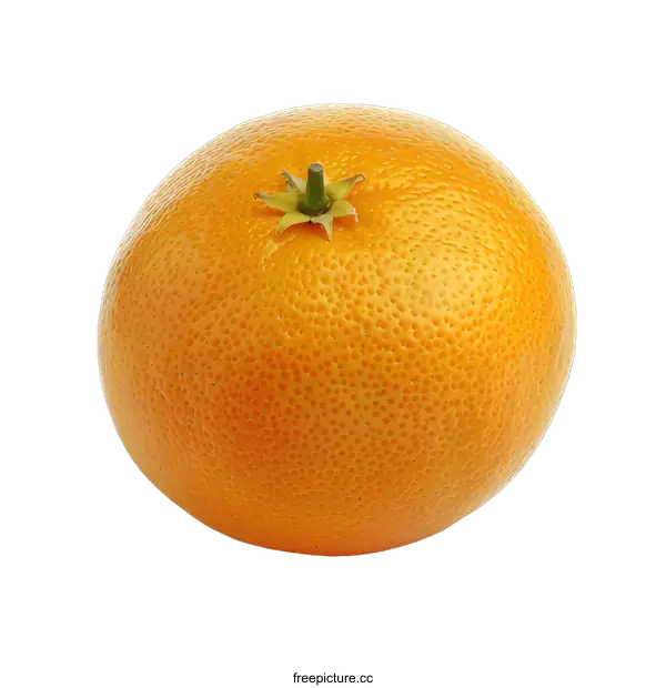 [Transparent Background PNG]Closeup of a Ripe Orange