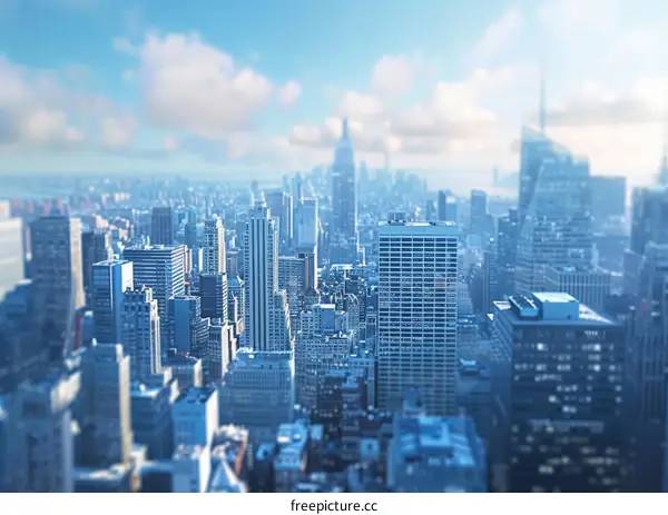 Miniature Empire State Building & NYC Skyline