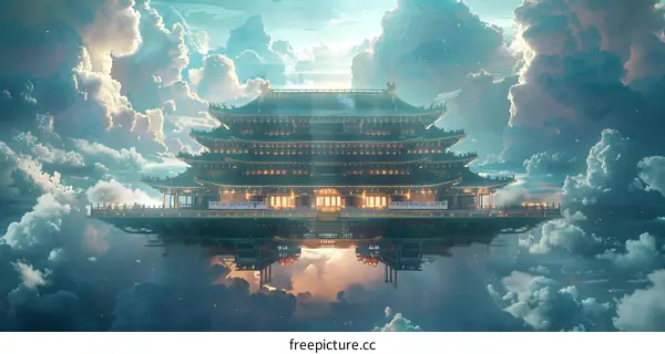 Ancient Chinese Palace in the Sky