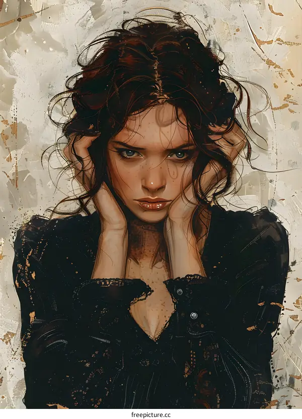 Portrait of a redhead woman