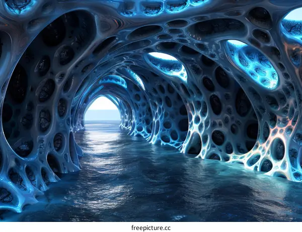 Surreal Organic Tunnel