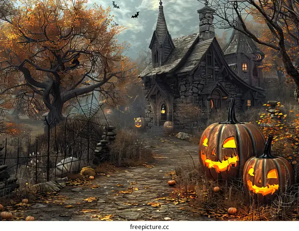 Glowing Halloween Pumpkin Lantern