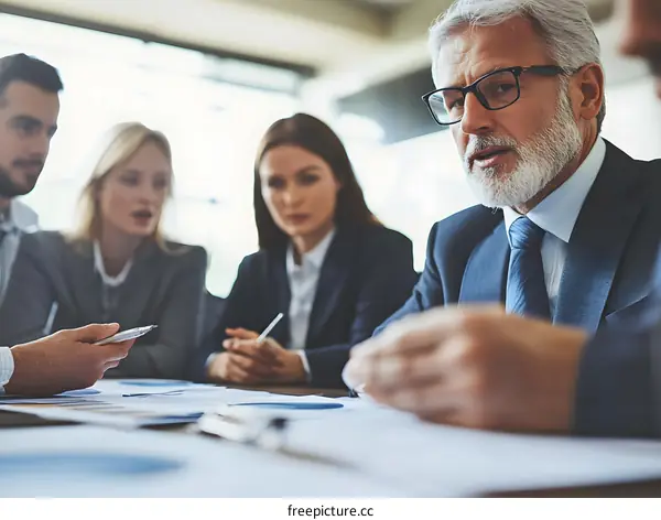 Business Meeting in Office with Business People
